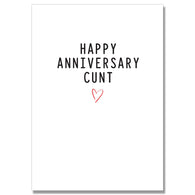 Happy Anniversary Cunt Card